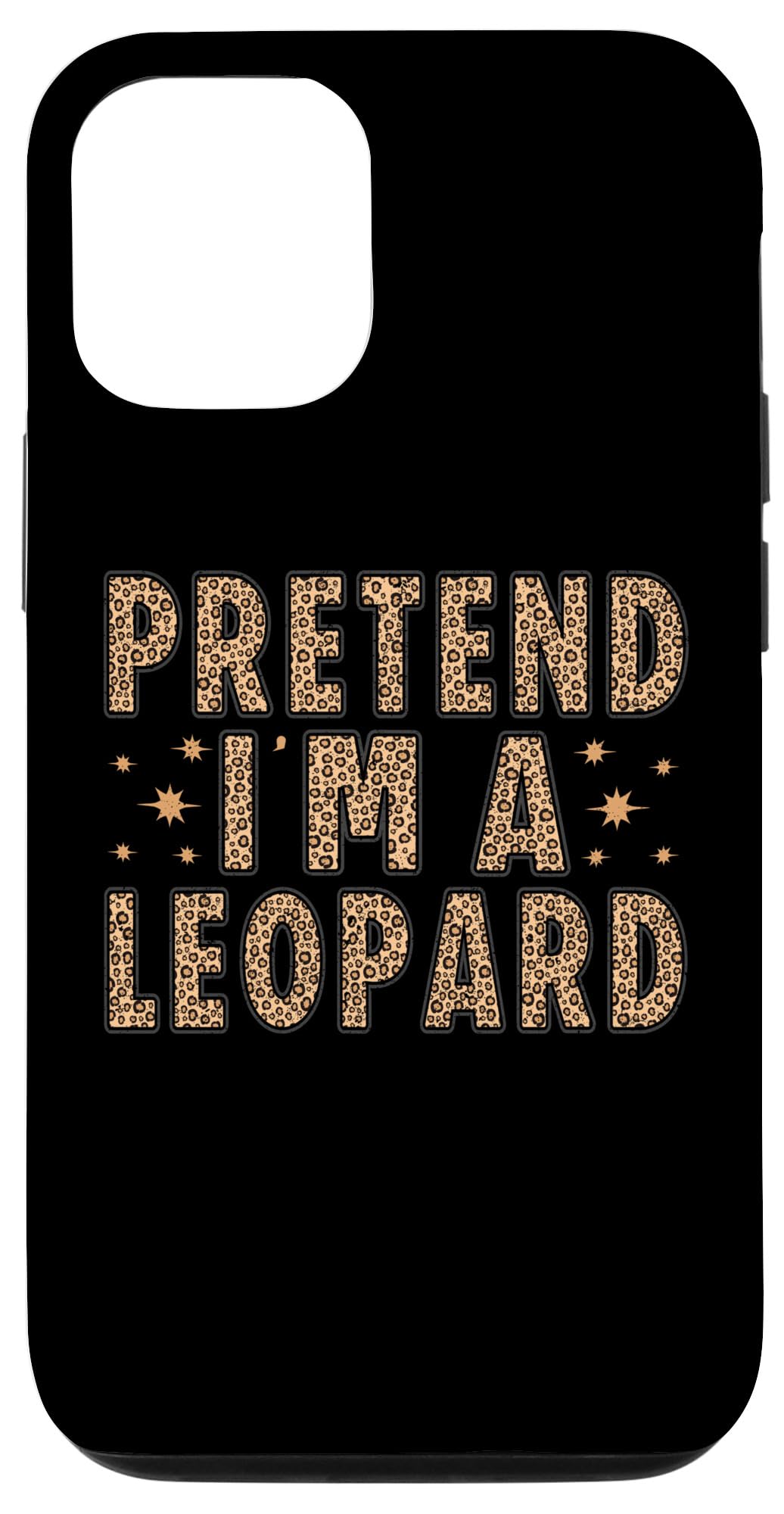 iPhone 14 Pro Pretend Leopard Easy Lazy Funny Last Minute Halloween Costum Case