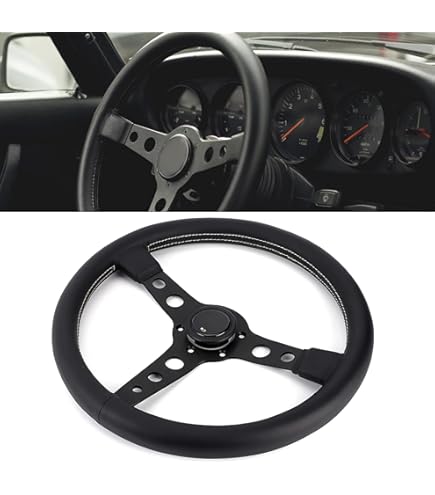 Momo PRO35BK2B Prototipo Black 350 mm Leather Steering Wheel