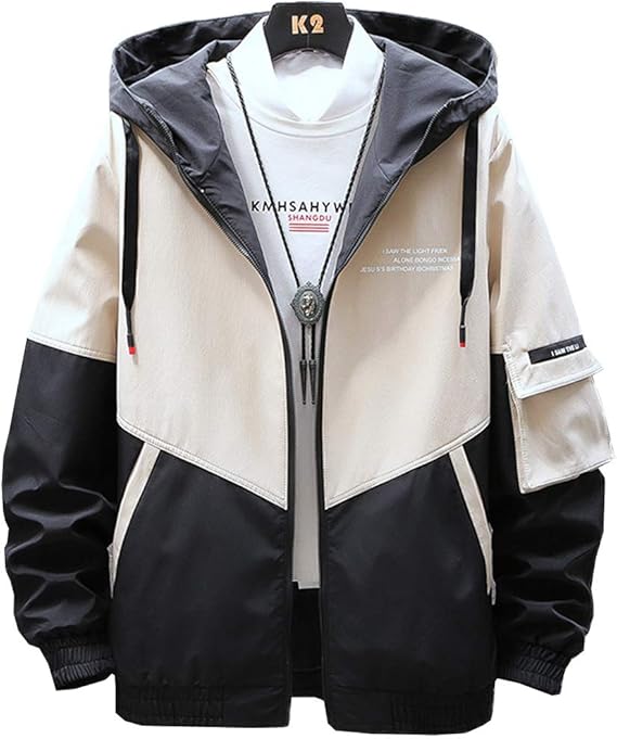 Amazon ジャケット メンズ 秋冬 フード付きジャケット チェスターコート大きいサイズ秋冬 防寒 防風 厚手 薄白 4xl コート ジャケット 通販