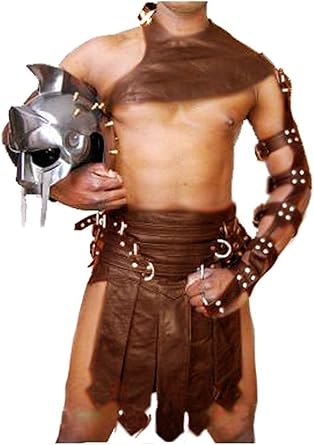 mens leather gladiator kilt