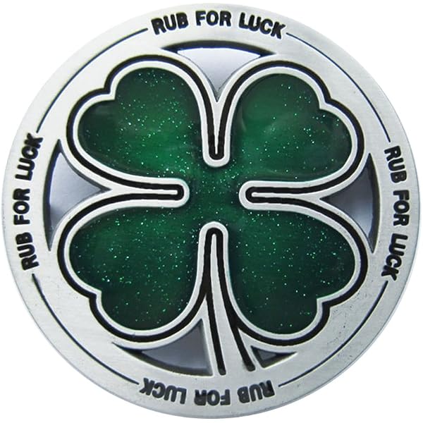 New Irish 4 leaf clover belt buckle Kalan Shamrock Four 4 Leaf Clover Luck of the Irish Belt  main image 2