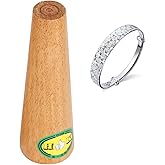 Jewelry Deformation Repair Tool Round Shape Wooden Bangle Mandrel Bracelet Adjuster (short)