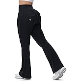 Tapata Flare Leggings for Women 28/30/32/34 Petite Tall Long Inseam Butt Lift Yoga Pants with Pockets Gym Scrunch Workout
