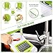 Vegetable Chopper Onion Slicer Grater Nicer Dicer Veggie Cutter Cuber with Food Container 3 Blades Set and Peeler for Fruit Salad