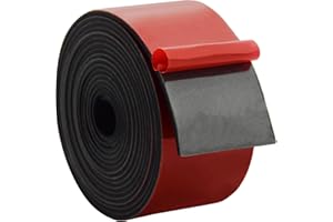 DOBTIM Solid Neoprene Rubber Strips with Adhesive Backing 1/16 (.062)" Thick x 2" Wide x 10' Long, Self Adhesive Rubber Sheets, Rolls & Strips for DIY Gaskets Crafts Pads Seals Warehouse Flooring