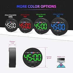 Large LED Digital Timer, Magnetic Countdown Loud