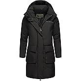 Marikoo Women's Winter Coat with Hood - Weather-Resistant, Long Puffer Jacket - Mid-Length Coat - Nanami XVI S-3XL