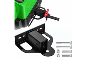 OGYE Upgraded Zero Turn Lawn Mower Hitch with 2" Receiver, 6mm Thicker Heavy Duty Steel Bolt On Trailer Hitch Receivers, Compatible with Many Models Lawn Mower, Tractor, Trailer, Golf Cart, ATV Etc.