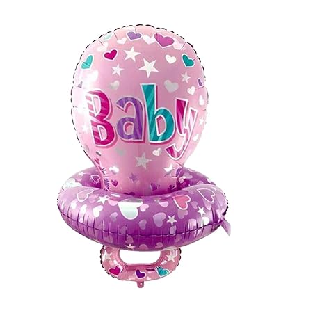 Prettyia Baby Shower Pacifier Foil Helium Balloon Baby Announcement