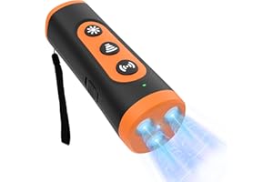 mriya Dog Bark Deterrent Device, Ultrasonic Anti Barking Device Rechargeable Dog Barking Control, Dog Training Stops Bad Behavior, Effective Control Range Ultrasonic 50ft, Safe for Human & Dogs