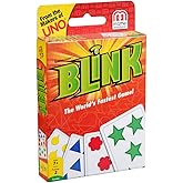 Mattel Games Reinhard Staupe's Blink Family Card Game, Travel-Friendly, with 60 Cards and Instructions, Great for 7 Year Olds