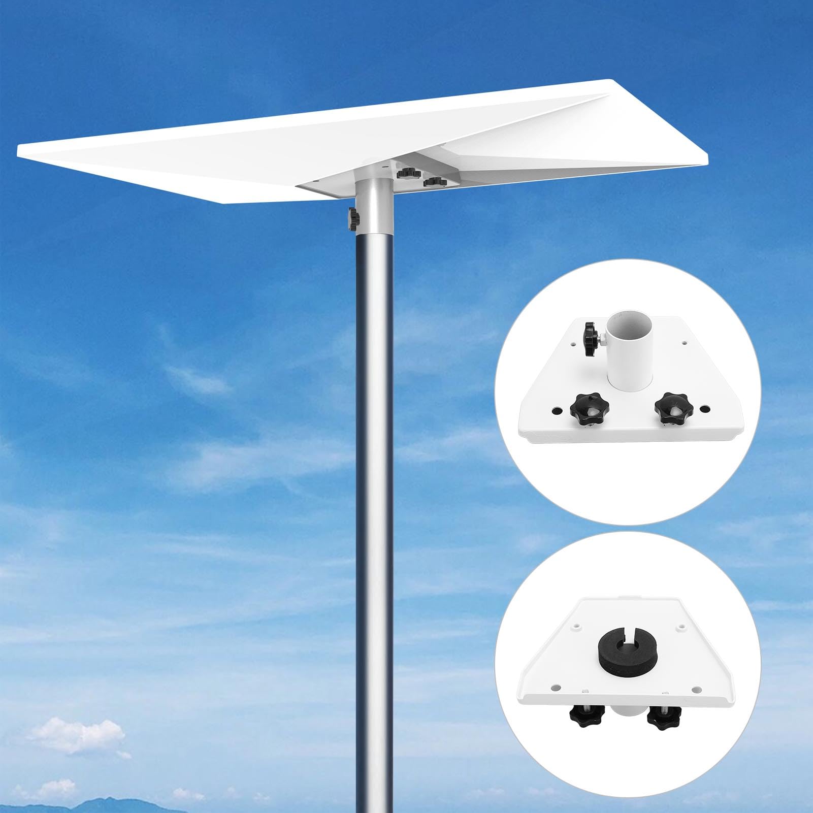 Gen 3 Pipe Adapter, Pole Mount Adapter Mounting Kit, V3 Pole Mount, Gen 3 Mount Kit for Gen 3 Standard Dish V3 Mount Plate