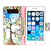 For iphone 6S / iphone 6 Case , TUTUWEN Beautiful Green [Tree and Leaf] [Magnetic] Style PU Leather Case Wallet Flip Stand [Flap Closure] Cover for Apple iphone 6S and iphone 6 (4.7