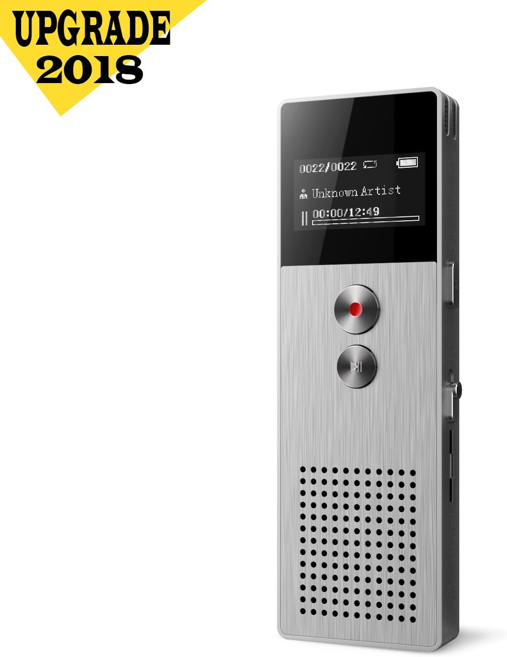 Digital Voice Recorder [32GB Expandable] Audio Activated Recorder with Microphone Noise Reduction and 1536kbps Sound Recording, Perfect for Lectures & Conversation, Indoor & Outdoor