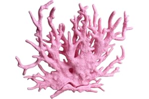 SwandTanpand Fish Tank Decorations,Aquarium Corals Decoration, Aquarium Ornaments, Fish Tank Coral, Aquarium Corals Decoration, Fish Decorations for Aquarium (Pink, Medium)
