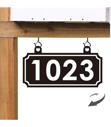Amazon.com: Hanging Address Sign, Custom House Number Sign