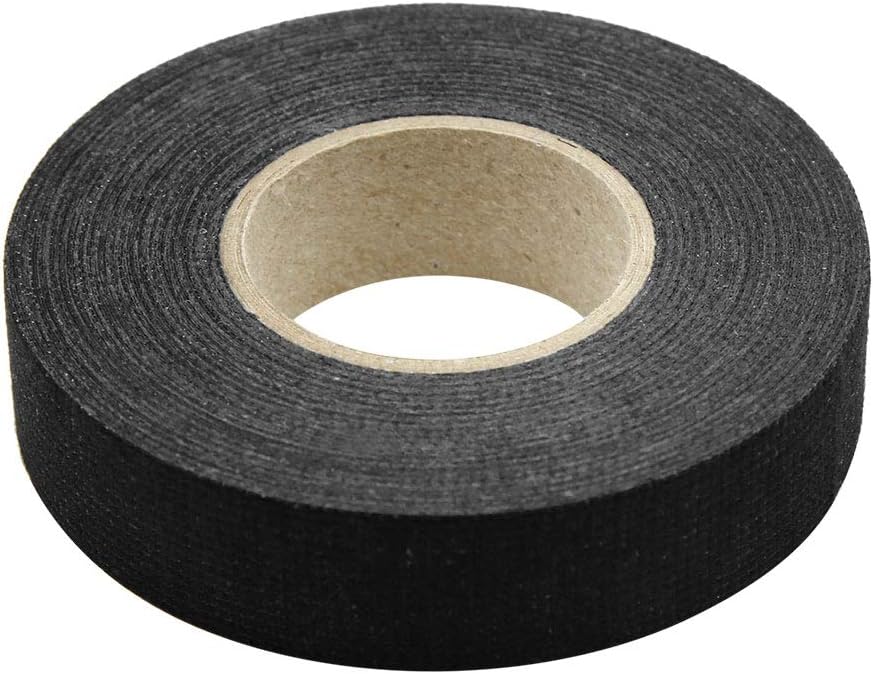 X AUTOHAUX 5pcs Adhesive Cloth Fabric Auto Wire Harness Looms Tape 19mm x 15m, Black, 10 x 9 x 8.5 cm - Image 3