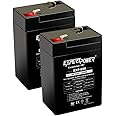 ExpertPower 6V 5Ah SLA Rechargeable Battery - 2 Pack