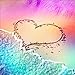 5D Diamond Painting, Staron Diamond Embroidery Painting Cross Stitch Kit 5D Diamond Painting Embroidery DIY Art Craft Home Decor, Beach Heart (D)