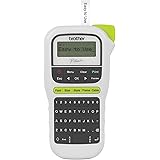 Brother P-Touch, PTH110, Easy Portable Label Maker, Lightweight, Qwerty Keyboard, One-Touch Keys, White