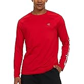 Champion Rash Guard for Men, Long Sleeve Mens Swim Shirt for Fishing Hiking UPF+ 50 SPF Sun UV Protection, Quick Dry