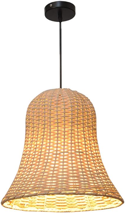 de techo de ratan e27 soporte de luz