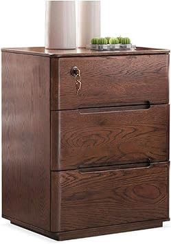 Amazon Com Furniture Nightstands Bedside Table Solid Wood Bedside Storage Cabinet Kitchen Locker Small Drawer Study Low Cabinet Three Drawers Bedside Table Color Brown Size 453658cm Furniture Decor