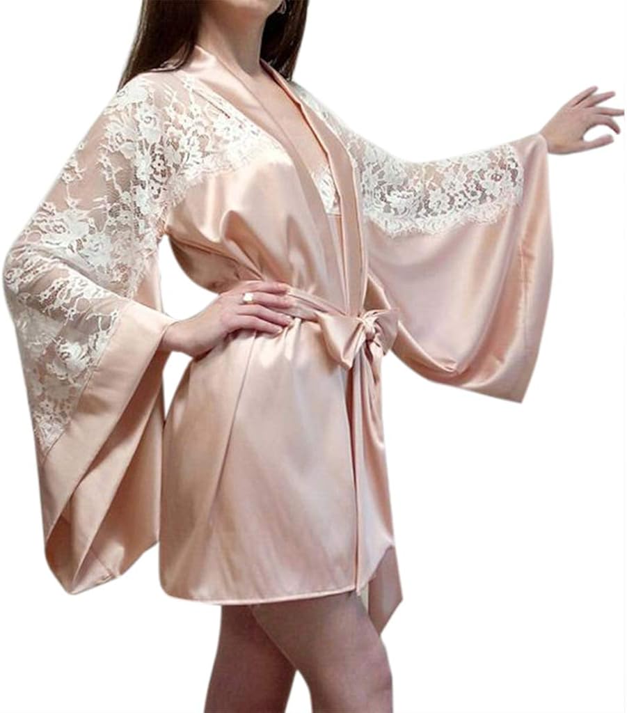 silk night robe