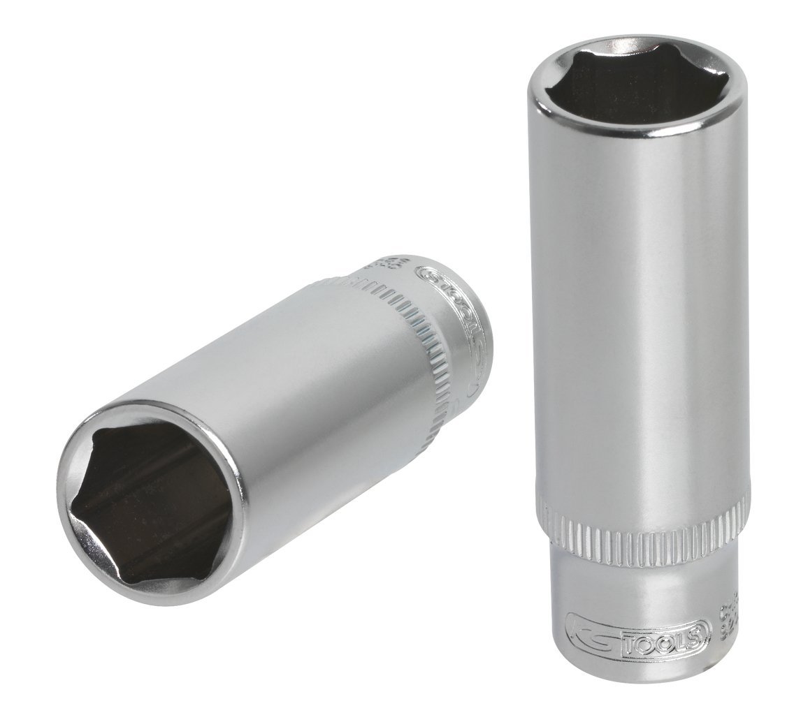 KS Tools 922.1528-1/4'' Long Hex Socket - 11/32'' - Ultimate® Range - Chrome Vanadium - Satin Chrome Finish