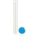 Handy Hands Pack of 3 (Y9) Yarn Tatting Needles, Gray