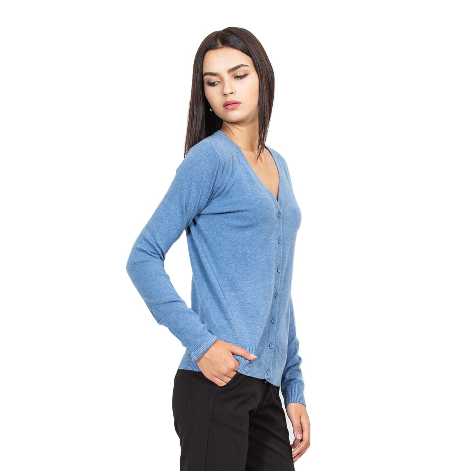 global republic woollen regular fit women's cardigan