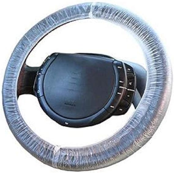 Plastic Steering Wheel Cover Antidust Clear Universal