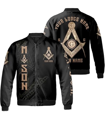 Greekgear Mason/Freemason Challenger Jacket Small Black at Amazon