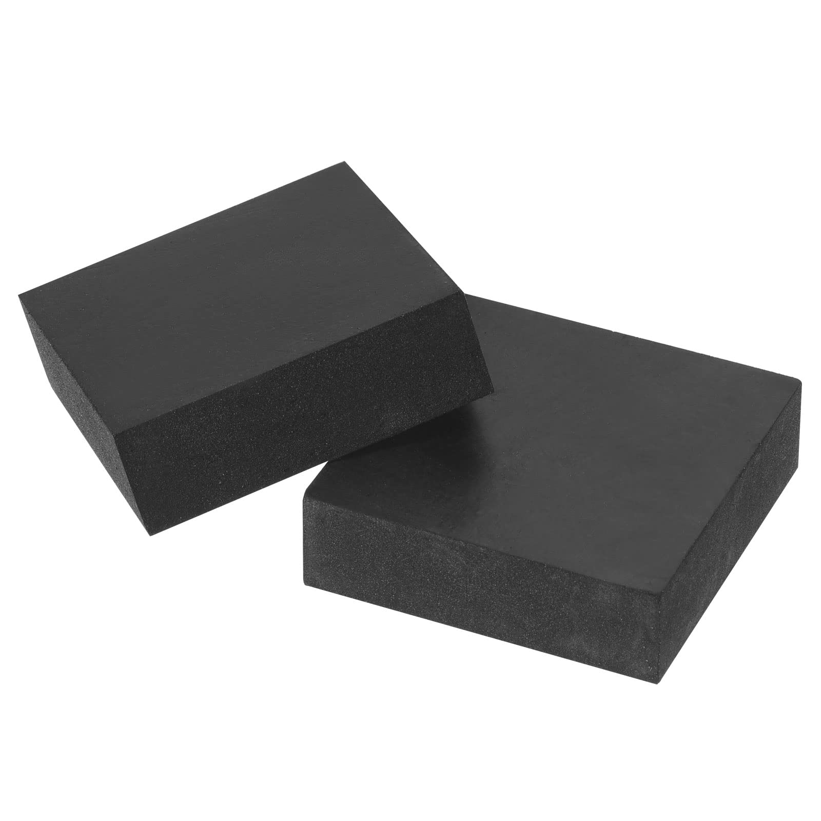 PATIKIL Plant Pot Feet 2x2x0.6 Inch, 8 Pack Invisible Riser Rubber Square for Outdoor Garden Patio Deck Flower Planters, Black