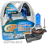 GP Thunder 9012 9012LL HIR2 PX22d 7500k 55W Super White Xenon Quartz Headlamp Light Bulbs For Dodge Impala LT Scion TC 2015 SGP75K-9012