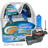 GP Thunder 9012 9012LL HIR2 PX22d 7500k 55W Super White Xenon Quartz Headlamp Light Bulbs For Dodge Impala LT Scion TC 2015 SGP75K-9012