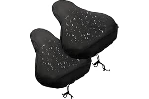 Miruchertter 2 PCS Bike Seat Cover Waterproof Bike Saddle Cover Bicycle Seat Rain Cover with Drawstring Bike Cushion Seat Protector for Rainproof Dustproof