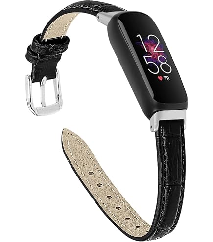 Bracelet T-BLUER Compatible Fitbit Inspire/Inspire HR – Bling Strass En Acier Inoxydable – Rose, Or, Argent, Noir – Réglable Pour Femme