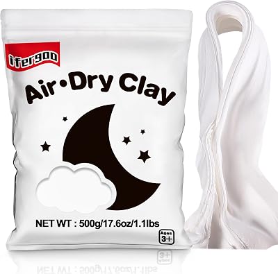 iFergoo Air Dry Clay Ultra Light Modeling White 500 g 1.1 lb