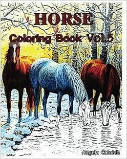 Amazon Com Horse Coloring Book Vol 5 Sketch Coloring Book 9781542341172 Catnich Angela Books