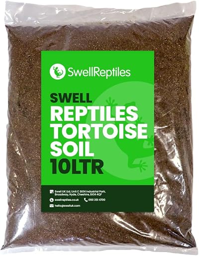 Swell Reptiles Tortoise Soil 10 Litre Bag Burrowing Substrate Bedding