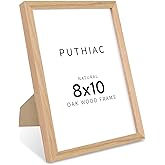 8x10 Oak Wood Picture Frame - 8 x 10 Photo Frame, 8"x10" Picture Frame Wood, Natural Solid Wooden Picture Frames for Wall Art Photo and Prints(1 Pack, Beige)