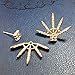 Hypoallergenic Detachable Crystal Spike Ear Jackets by Onnea