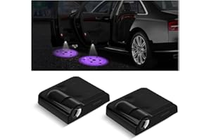 LKAHG 2Pcs Car Door Lights Logo Projector, Wireless LED Car Door Paste Welcome Courtesy Light, Holeless Magnet Sensor Ghost Shadow Welcome Lamp, Naruto Sharingan Light Accessories (Sharingan #2)