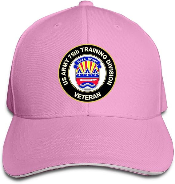 Amazon アメリカ陸軍第75訓練部のベテラン調整可能な野球帽ヴィンテージサンドイッチハットピンク キャップ 通販