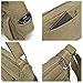 Qflmy Vintage Retro Canvas Messenger Bag Crossbody Shoulder Bag (Black)