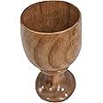 Vintage Design Handmade Wooden Goblet Wine Cup Drinkware Wood Chalice For Parties & Housewarming