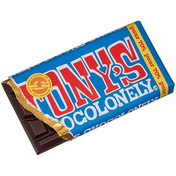 TONY’S CHOCOLONELY DARK CHOCOLATE 70% PUUR 180 G