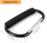 Fuyamp 2 Pack Buggy Clips Stroller Carabiner 6.3” Universal Large Hook view 2