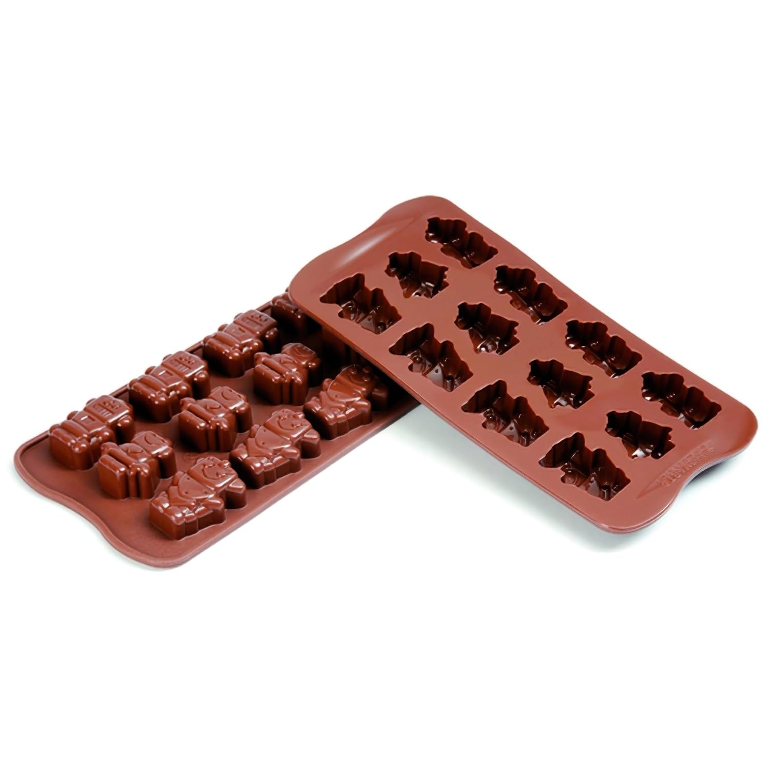 Silikomart Silicone Chocolate Mould Robochoc, Brown